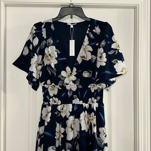 Baltic Born Navy Floral Maxi Dress